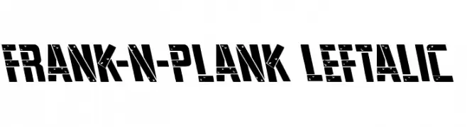 Frank-n-Plank Leftalic  Frei Schriftart Herunterladen