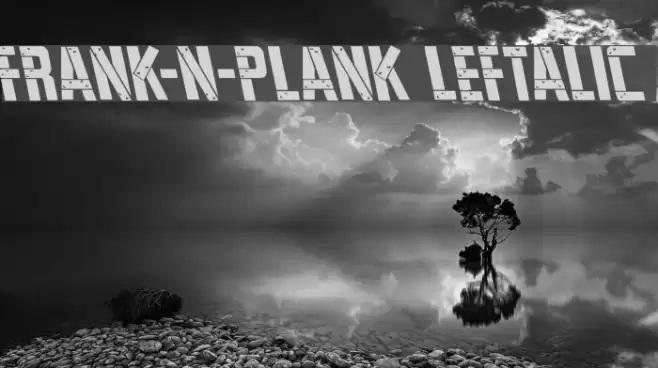 Frank-n-Plank Leftalic Font examples