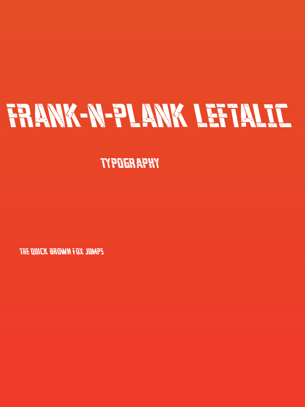 Frank-n-Plank Leftalic Poster