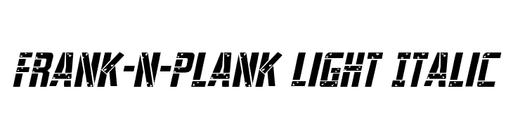 Frank-n-Plank Light Italic  नि: शुल्क फ़ॉन्ट्स डाउनलोड