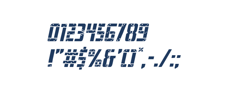 Frank-n-Plank Light Italic Other Characters