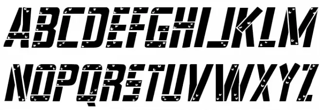 Frank-n-Plank Light Italic फ़ॉन्ट लोअरकेस