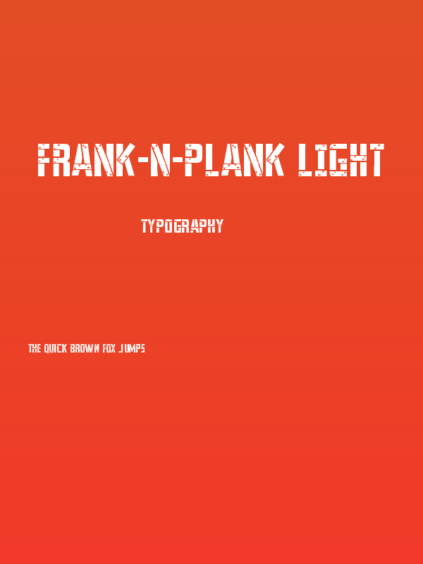 Frank-n-Plank Light Poster
