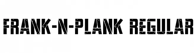 Frank-n-Plank Regular  Скачать бесплатные шрифты