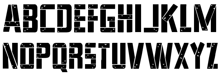 Frank-n-Plank Regular Font LOWERCASE