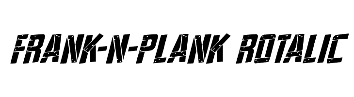 Frank-n-Plank Rotalic  フリーフォントのダウンロード