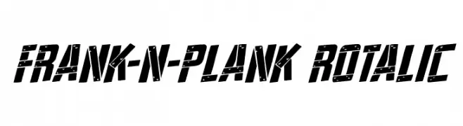 Frank-n-Plank Rotalic  Скачать бесплатные шрифты
