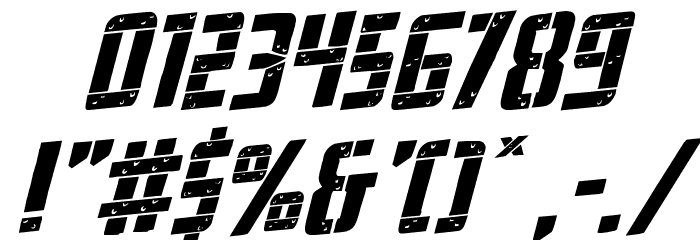 Frank-n-Plank Rotalic Font OTHER CHARS