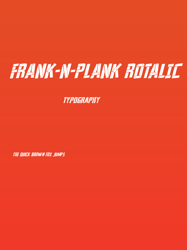 Frank-n-Plank Rotalic Poster