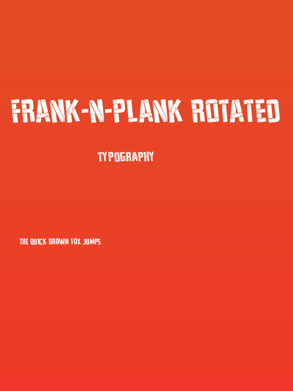 Frank-n-Plank Rotated Poster