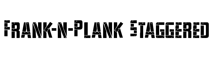 Frank-n-Plank Staggered  Free Fonts Download