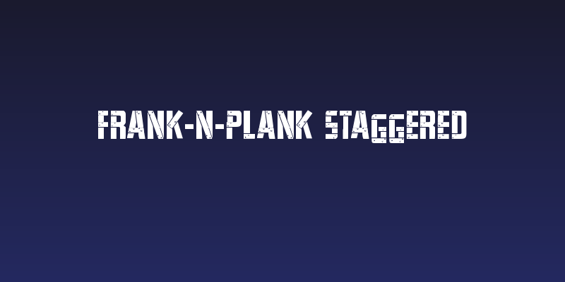Frank-n-Plank Staggered Social Header