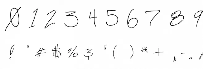 FrankDrebon Font OTHER CHARS