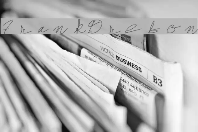 FrankDrebon Font examples