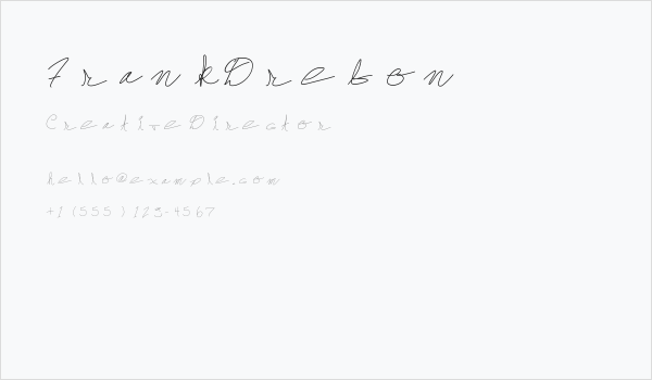 FrankDrebon Business Card