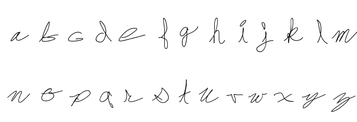 FrankDrebon Font LOWERCASE
