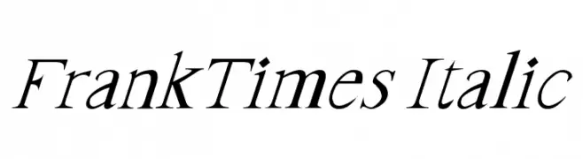 FrankTimes Italic  नि: शुल्क फ़ॉन्ट्स डाउनलोड