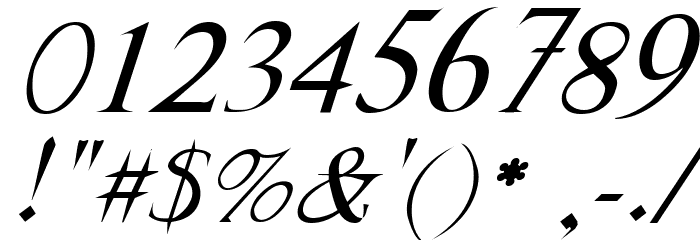 FrankTimes Italic Font OTHER CHARS