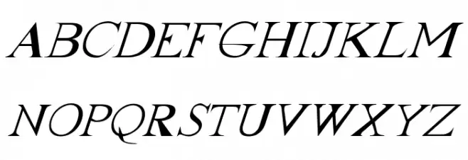 FrankTimes Italic Polices MAJUSCULES