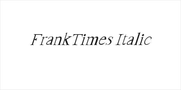 FrankTimes Italic Logo