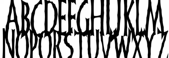 FrankenDork Tall Schriftart Groß