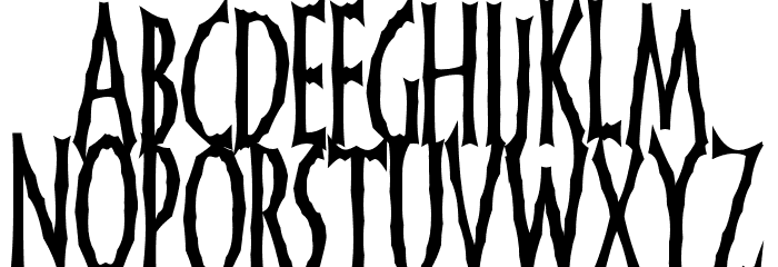 FrankenDork Tall Font LOWERCASE