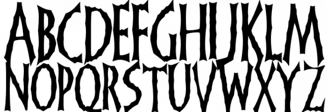 FrankenDork Font Litere mari