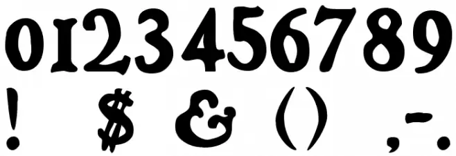 FrankenFont Font OTHER CHARS