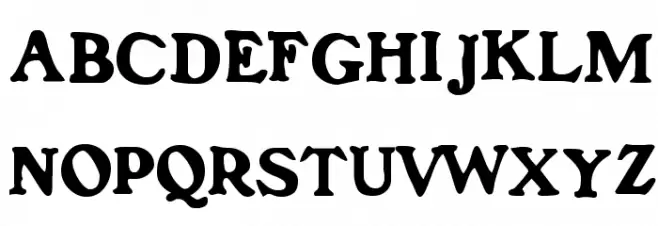 FrankenFont خط أحرف كبيرة