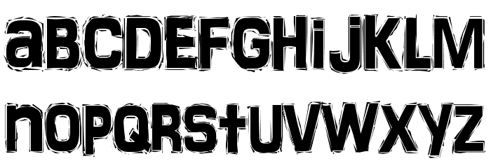 FrankenTOHO Font LOWERCASE