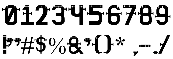 Frankenfont Regular Font OTHER CHARS