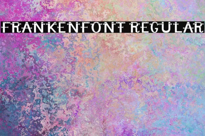 Frankenfont Regular Example 1