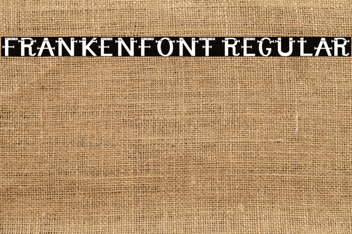 Frankenfont Regular Font examples