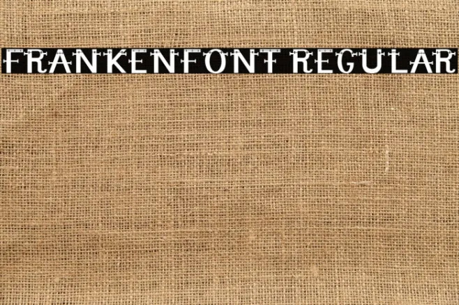 Frankenfont Regular Example 2