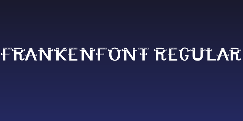 Frankenfont Regular Social Header