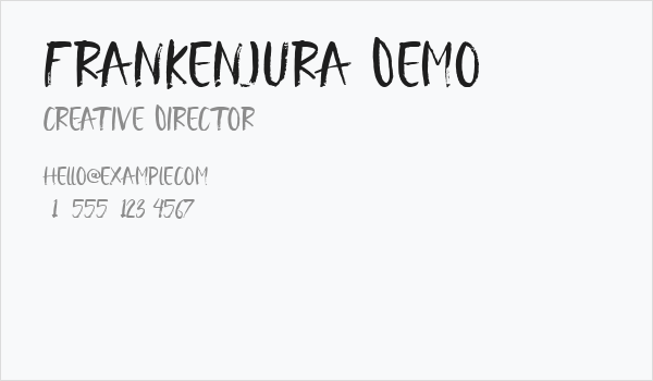 Frankenjura Demo Business Card