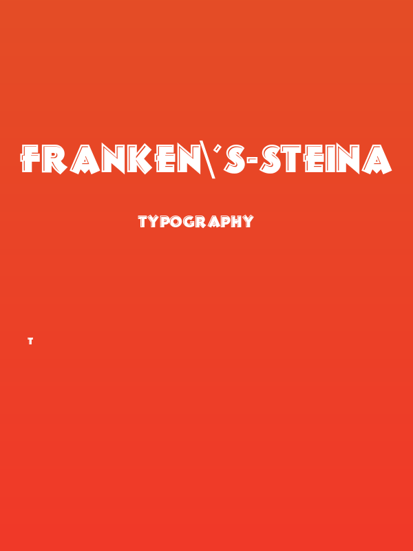 Franken's-SteinA Poster