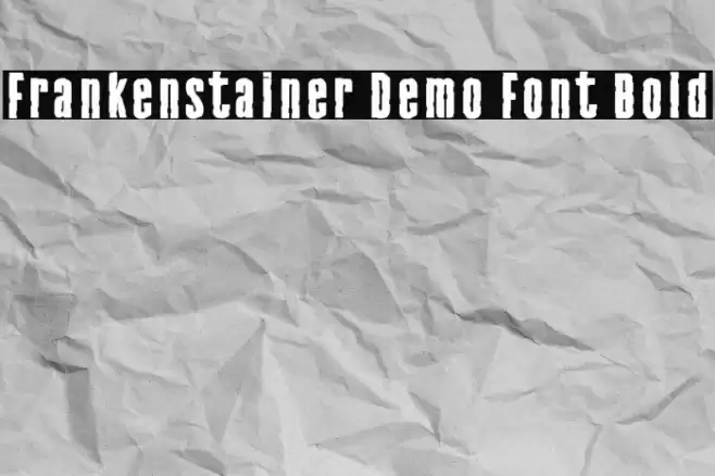 Frankenstainer Demo Font Bold Font examples