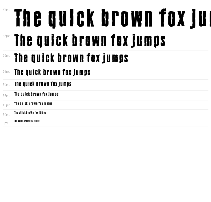 Frankenstainer Demo Font Bold Waterfall