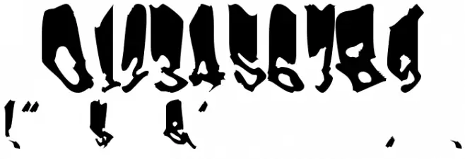Frankenstein Font OTHER CHARS