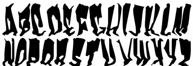 Frankenstein Schriftart Groß