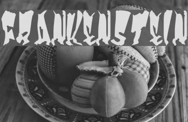 Frankenstein Font examples