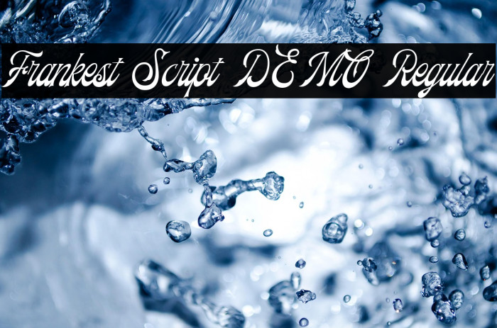 Frankest Script DEMO Regular Example 2