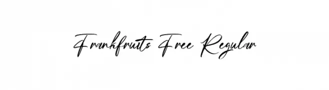 Frankfruits Free Regular Font