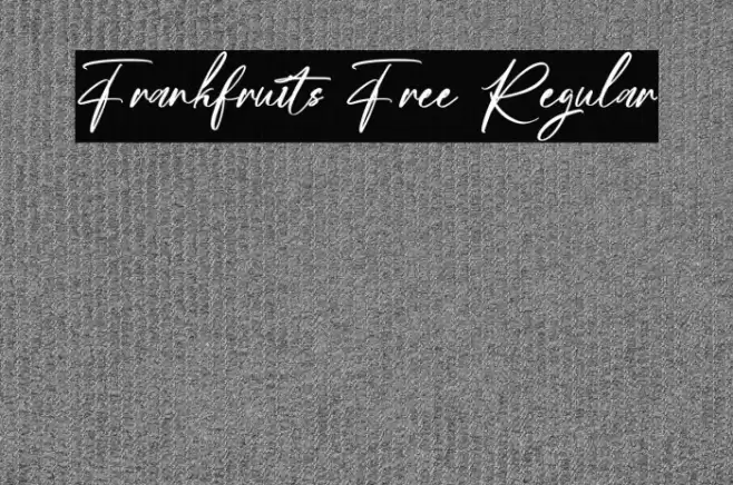 Frankfruits Free Regular Font examples