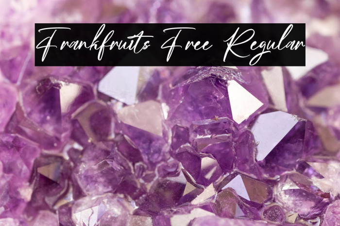 Frankfruits Free Regular Caratteri examples