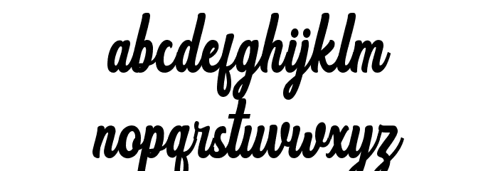 Frankfurt Demo Font LOWERCASE