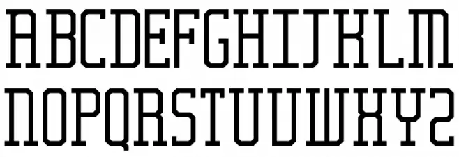 Frankfurt Messe Serif Caratteri MAIUSCOLE