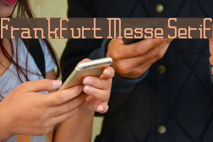 Frankfurt Messe Serif Font examples