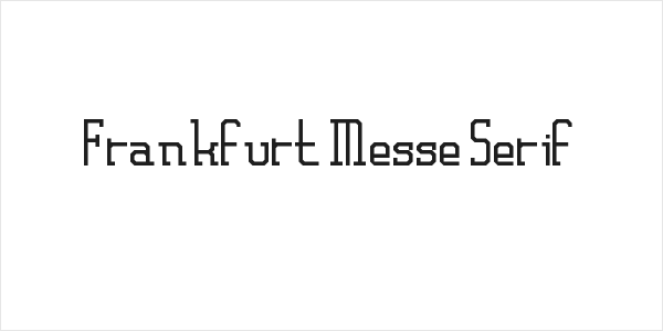 Frankfurt Messe Serif Logo